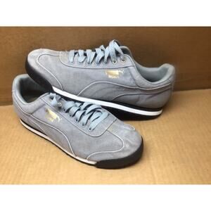 PUMA Roma Sneakers Gray Canvas Casual Shoes  Men 10.5 (Ladies 12)